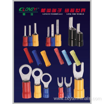 Vf8-6y Tin Plated Copper Insulated Spade Terminals